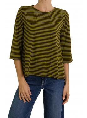 Maglia a righe con manica 3/4